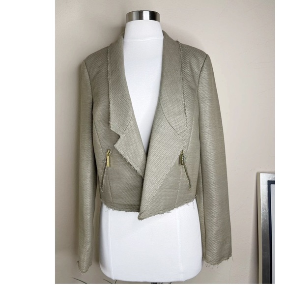Michael Kors Exclusive Gold Open front jacket 6 - Picture 1 of 6
